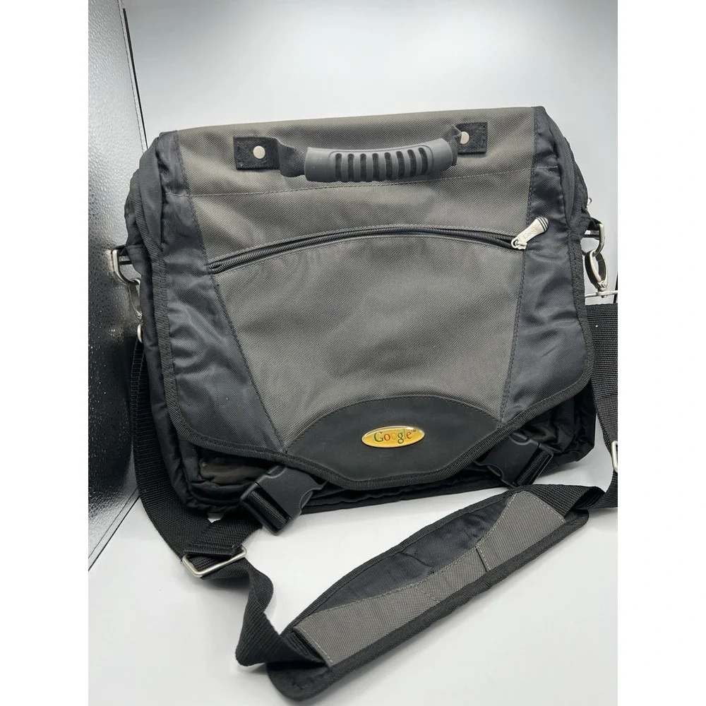 90's VTG Google Classic Logo Employee Laptop Bag Nylon Briefcase Y2K Messenger